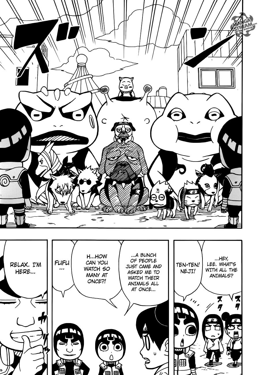 Rock Lee no Seishun Full-Power Ninden Chapter 14 page 4 - Chapter 14: Animal Watcher