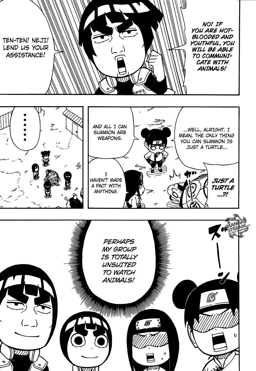 Rock Lee no Seishun Full-Power Ninden Chapter 14 page 6 - Chapter 14: Animal Watcher