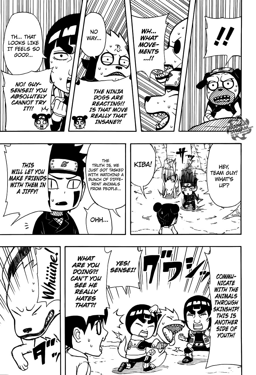 Rock Lee no Seishun Full-Power Ninden Chapter 14 page 8 - Chapter 14: Animal Watcher