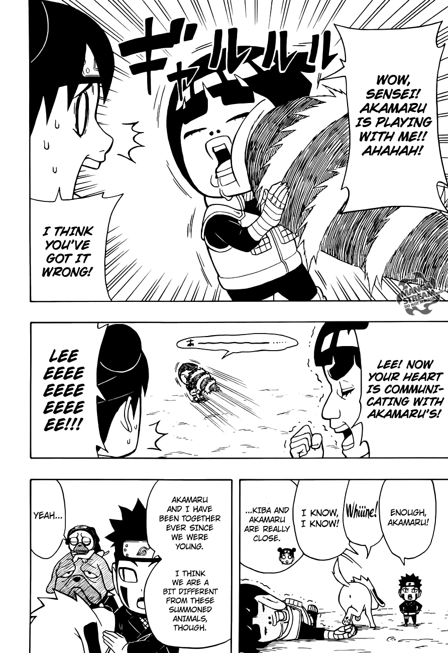 Rock Lee no Seishun Full-Power Ninden Chapter 14 page 9 - Chapter 14: Animal Watcher