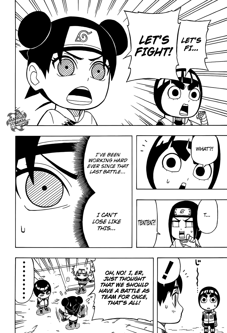 Rock Lee no Seishun Full-Power Ninden Chapter 15 page 14 - Chapter 15: Tenten Vs. Temari