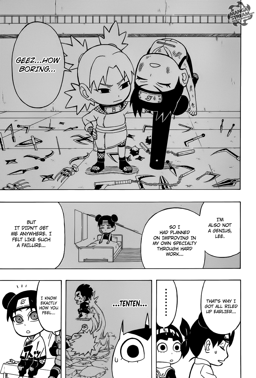 Rock Lee no Seishun Full-Power Ninden Chapter 15 page 9 - Chapter 15: Tenten Vs. Temari
