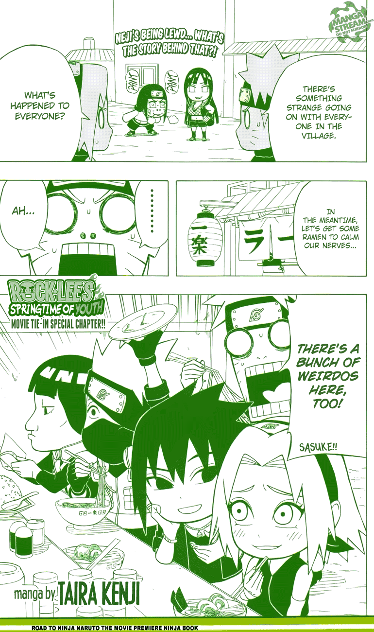 Rock Lee no Seishun Full-Power Ninden Chapter 16 page 1 - Chapter 16: The Organization Named "Akatsuki"!!