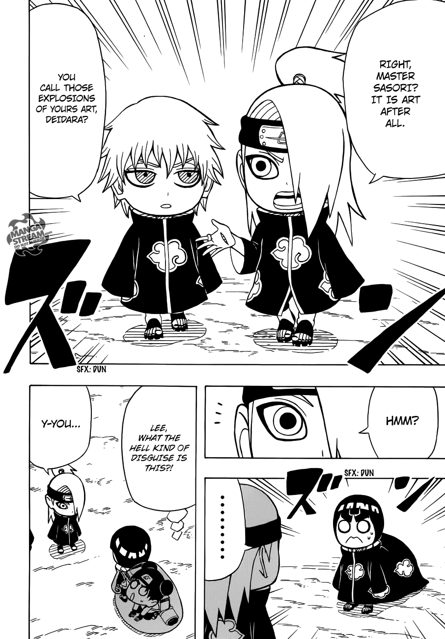 Rock Lee no Seishun Full-Power Ninden Chapter 16 page 11 - Chapter 16: The Organization Named "Akatsuki"!!