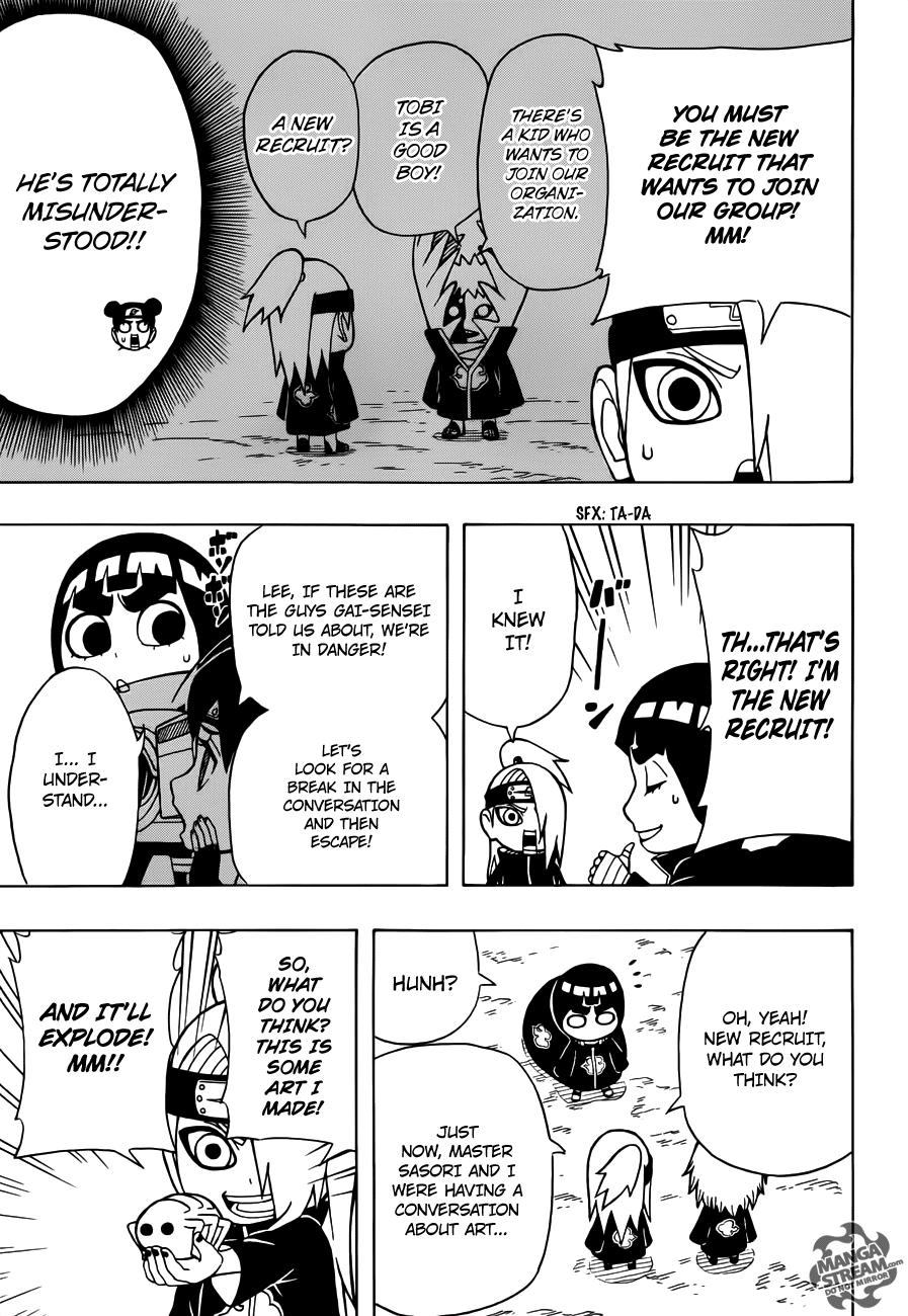 Rock Lee no Seishun Full-Power Ninden Chapter 16 page 12 - Chapter 16: The Organization Named "Akatsuki"!!