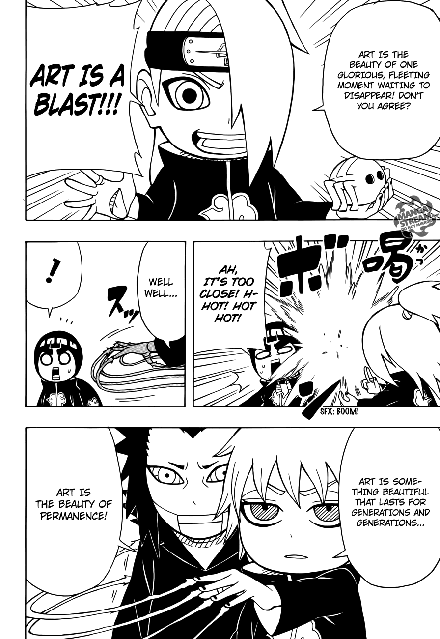 Rock Lee no Seishun Full-Power Ninden Chapter 16 page 13 - Chapter 16: The Organization Named "Akatsuki"!!