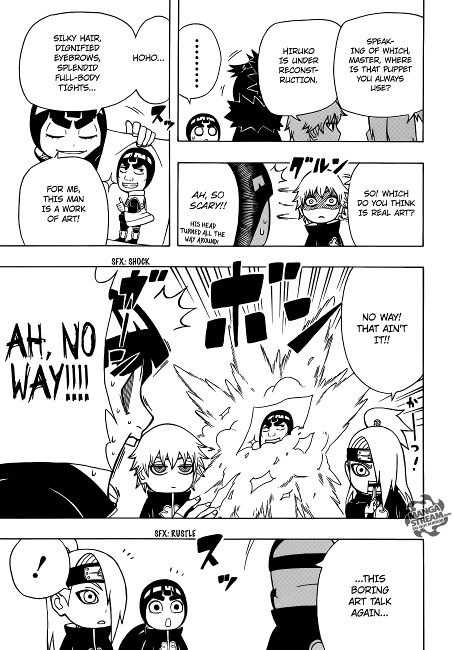Rock Lee no Seishun Full-Power Ninden Chapter 16 page 14 - Chapter 16: The Organization Named "Akatsuki"!!
