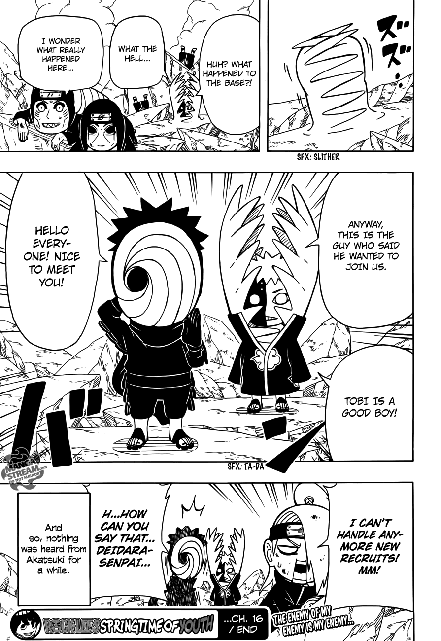 Rock Lee no Seishun Full-Power Ninden Chapter 16 page 31 - Chapter 16: The Organization Named "Akatsuki"!!