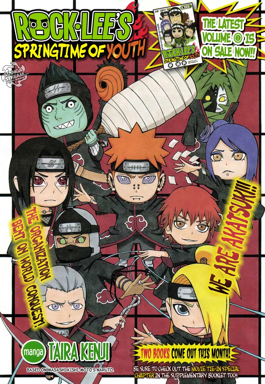 Rock Lee no Seishun Full-Power Ninden Chapter 16 page 7 - Chapter 16: The Organization Named "Akatsuki"!!
