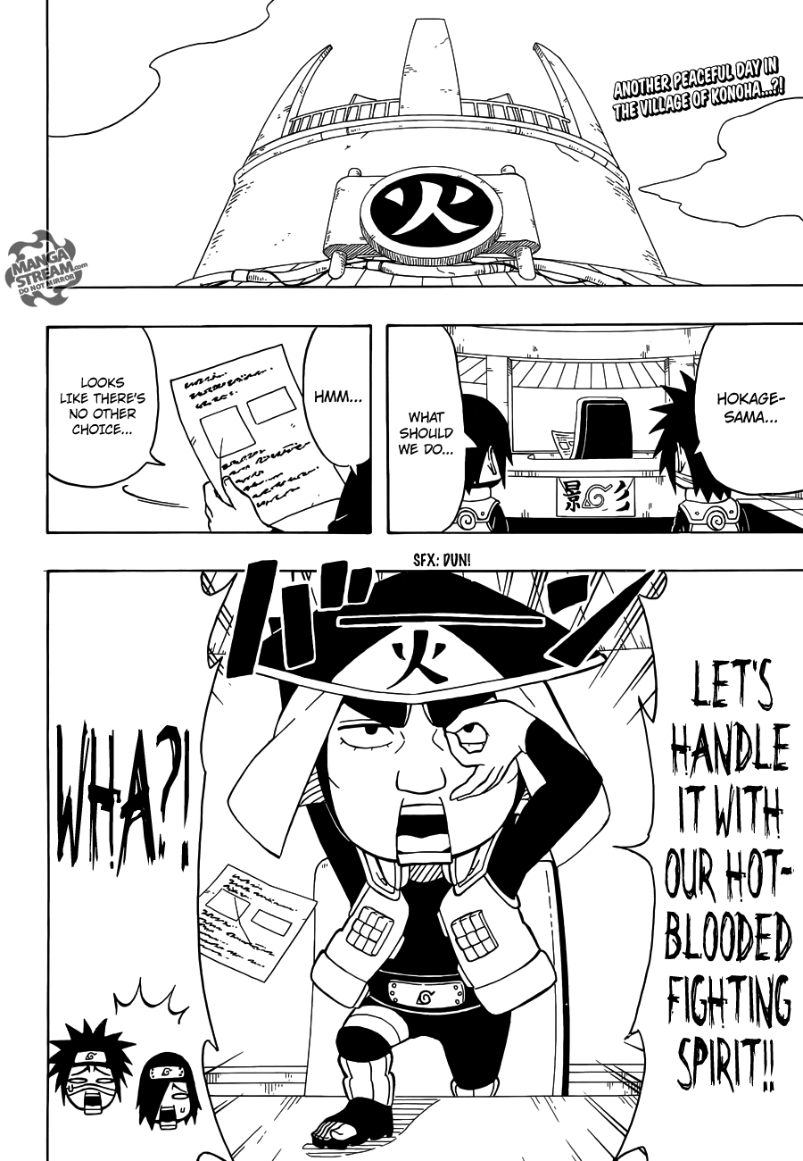 Rock Lee no Seishun Full-Power Ninden Chapter 17 page 3 - Chapter 17: Might Guy, the Hokage?!
