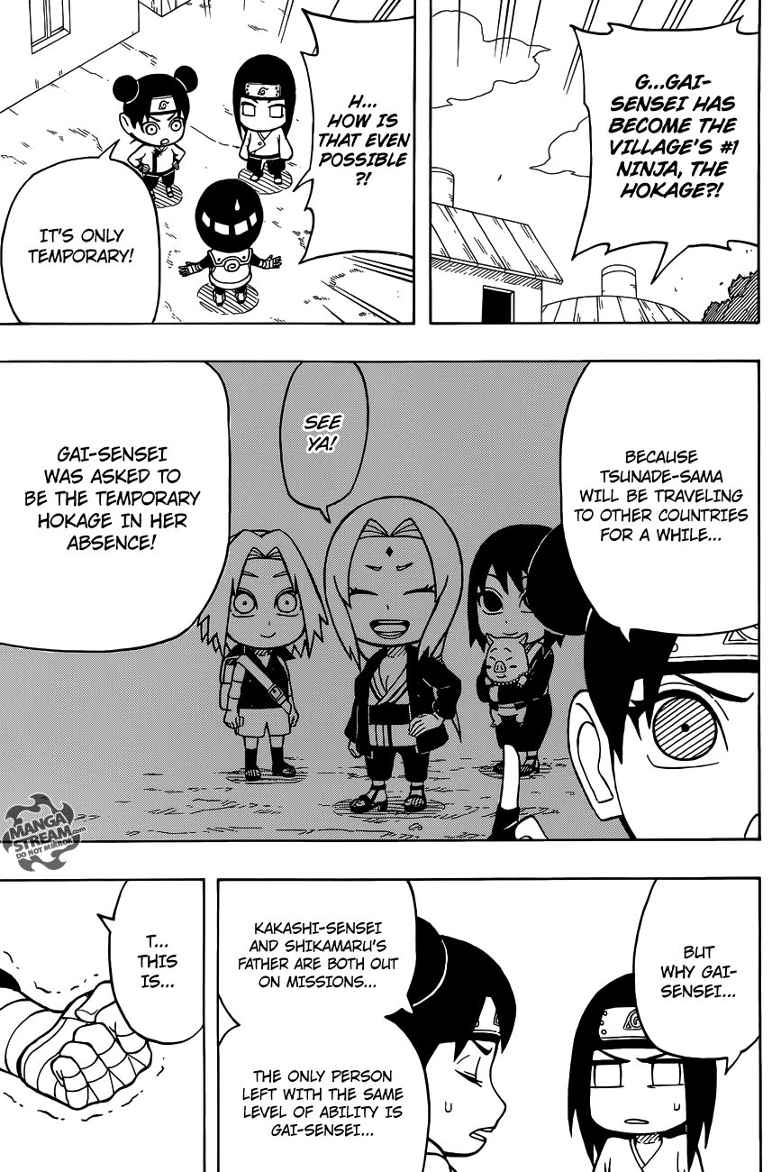 Rock Lee no Seishun Full-Power Ninden Chapter 17 page 4 - Chapter 17: Might Guy, the Hokage?!