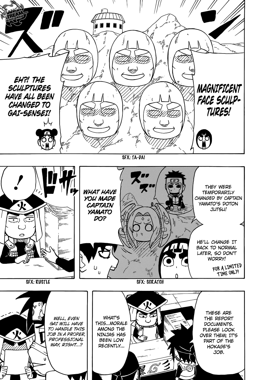 Rock Lee no Seishun Full-Power Ninden Chapter 17 page 6 - Chapter 17: Might Guy, the Hokage?!
