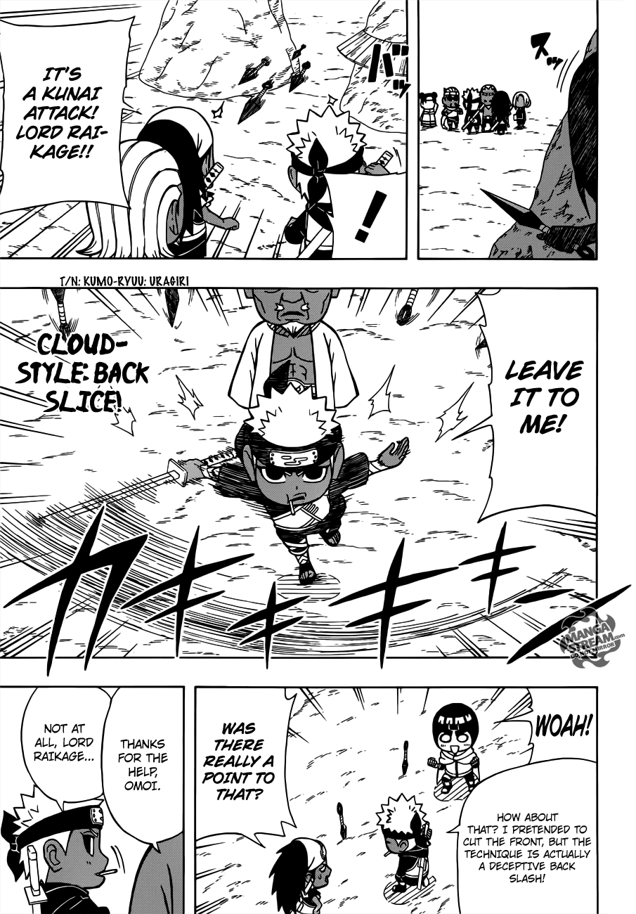 Rock Lee no Seishun Full-Power Ninden Chapter 18 page 12 - Chapter 18: The Raikage Escort Mission