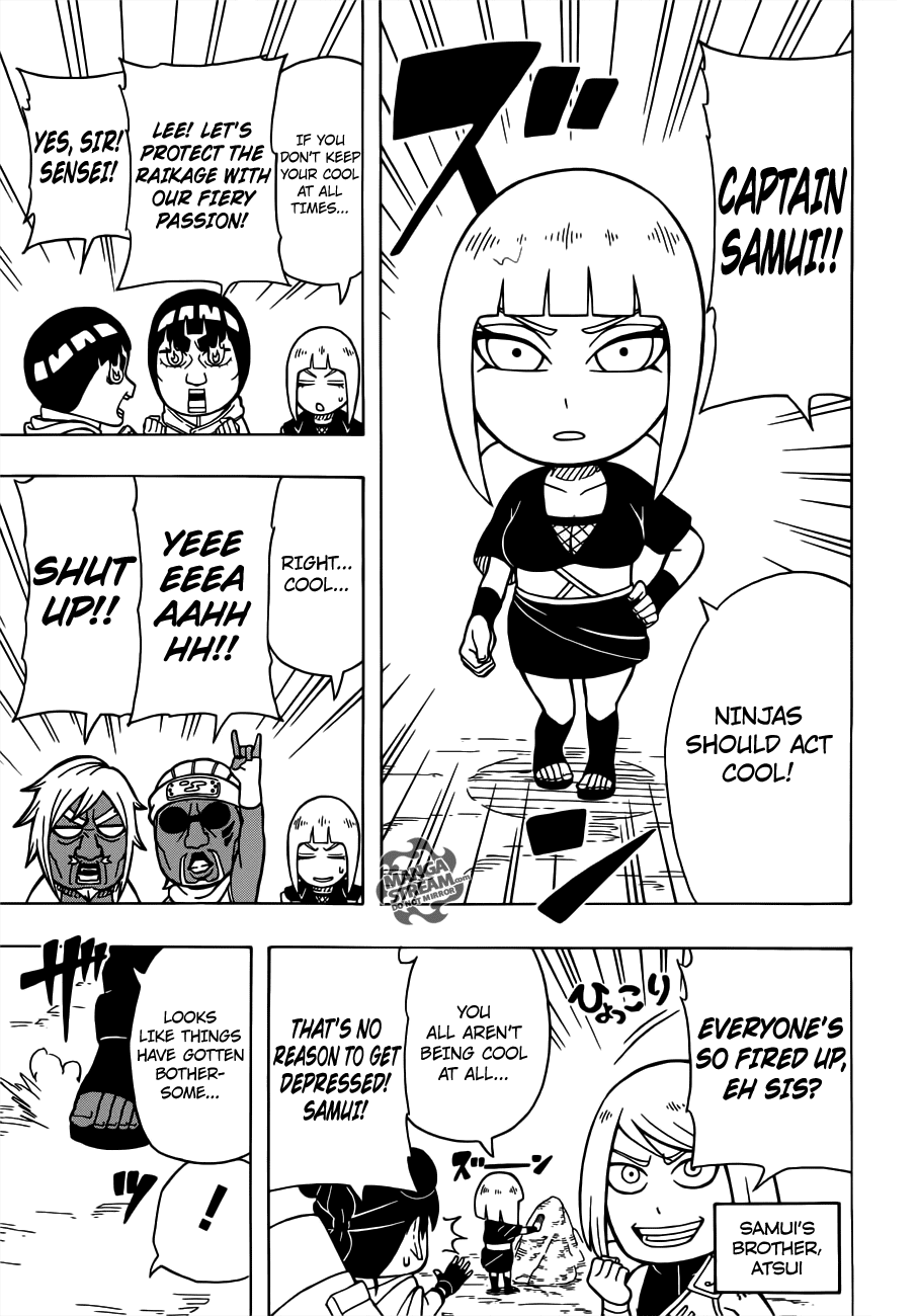 Rock Lee no Seishun Full-Power Ninden Chapter 18 page 14 - Chapter 18: The Raikage Escort Mission
