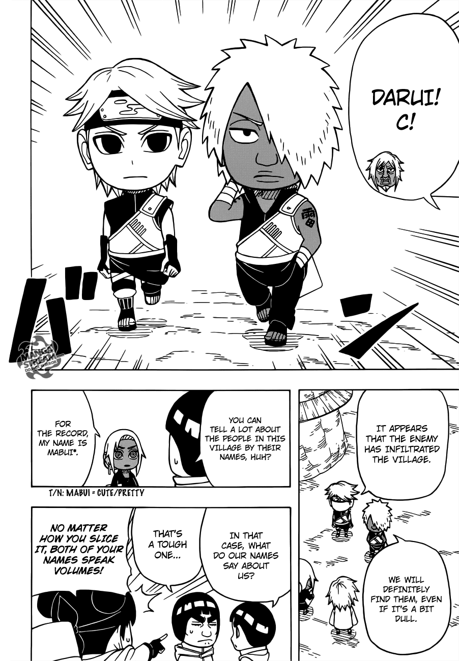 Rock Lee no Seishun Full-Power Ninden Chapter 18 page 15 - Chapter 18: The Raikage Escort Mission
