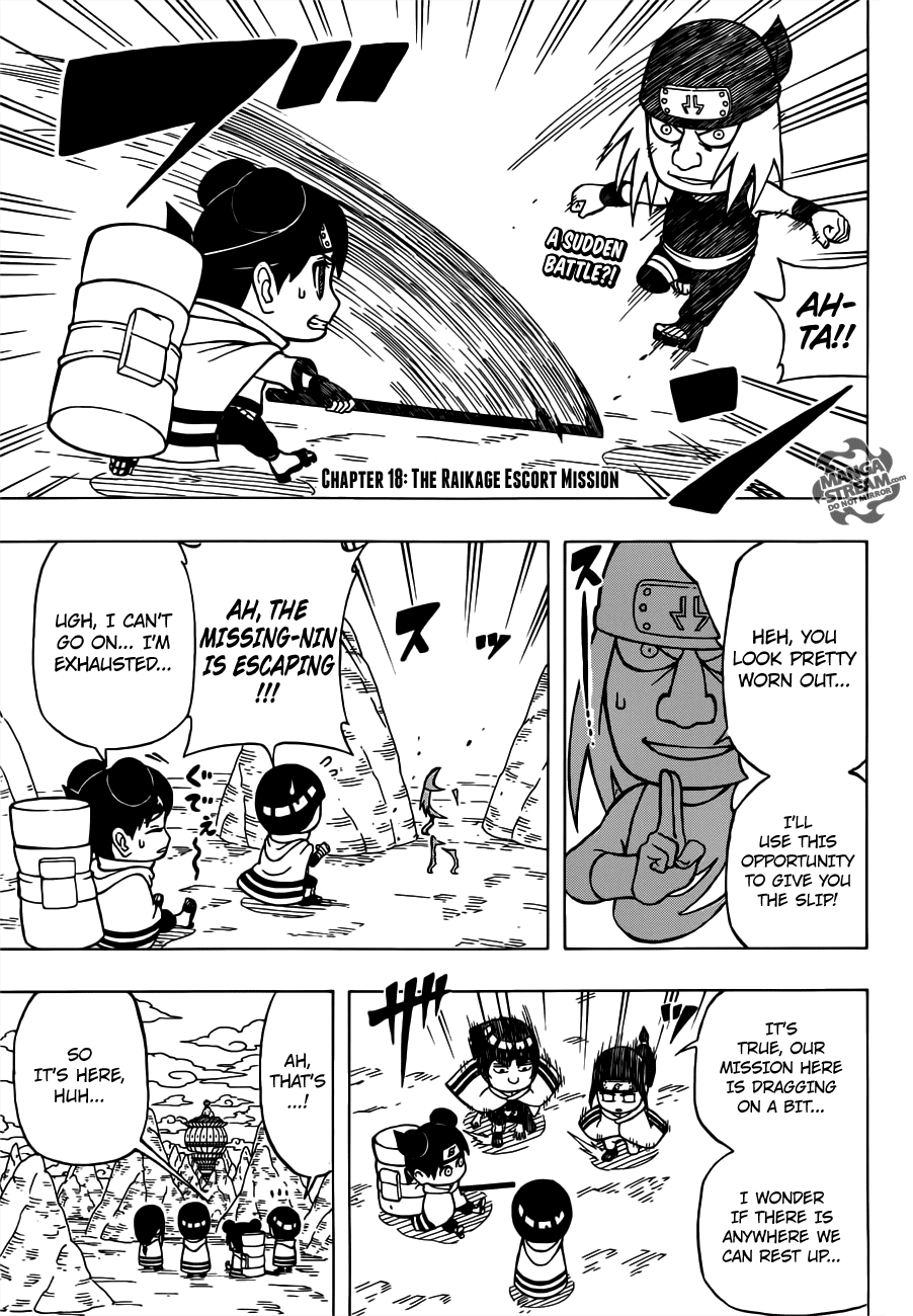 Rock Lee no Seishun Full-Power Ninden Chapter 18 page 4 - Chapter 18: The Raikage Escort Mission