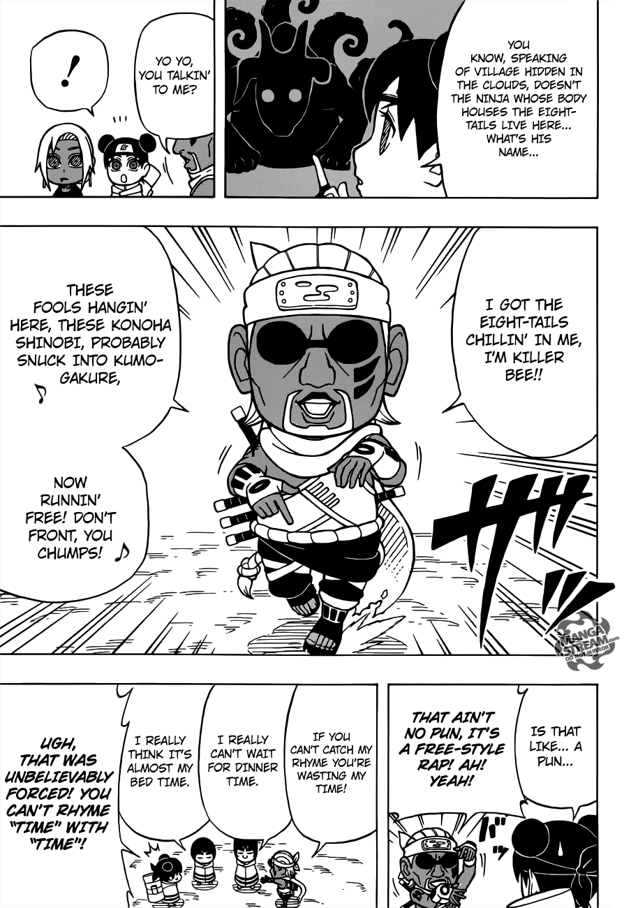 Rock Lee no Seishun Full-Power Ninden Chapter 18 page 6 - Chapter 18: The Raikage Escort Mission