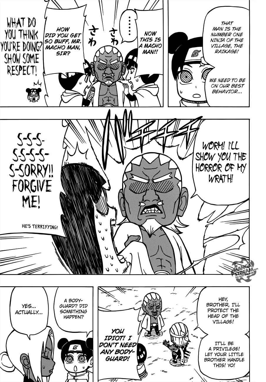 Rock Lee no Seishun Full-Power Ninden Chapter 18 page 8 - Chapter 18: The Raikage Escort Mission