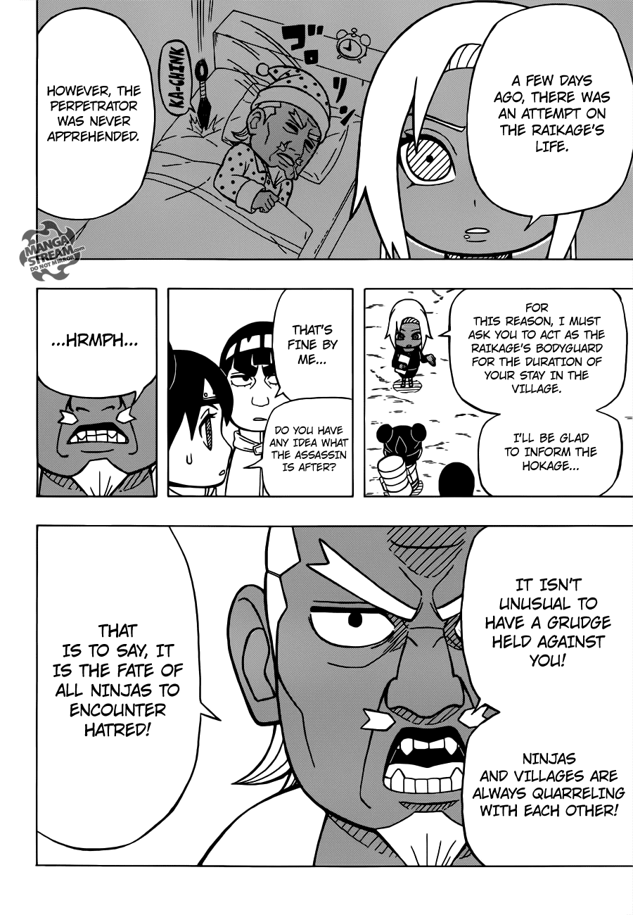 Rock Lee no Seishun Full-Power Ninden Chapter 18 page 9 - Chapter 18: The Raikage Escort Mission