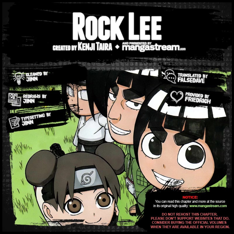 Rock Lee no Seishun Full-Power Ninden Chapter 19.5 page 2 - Chapter 19.5: Omake