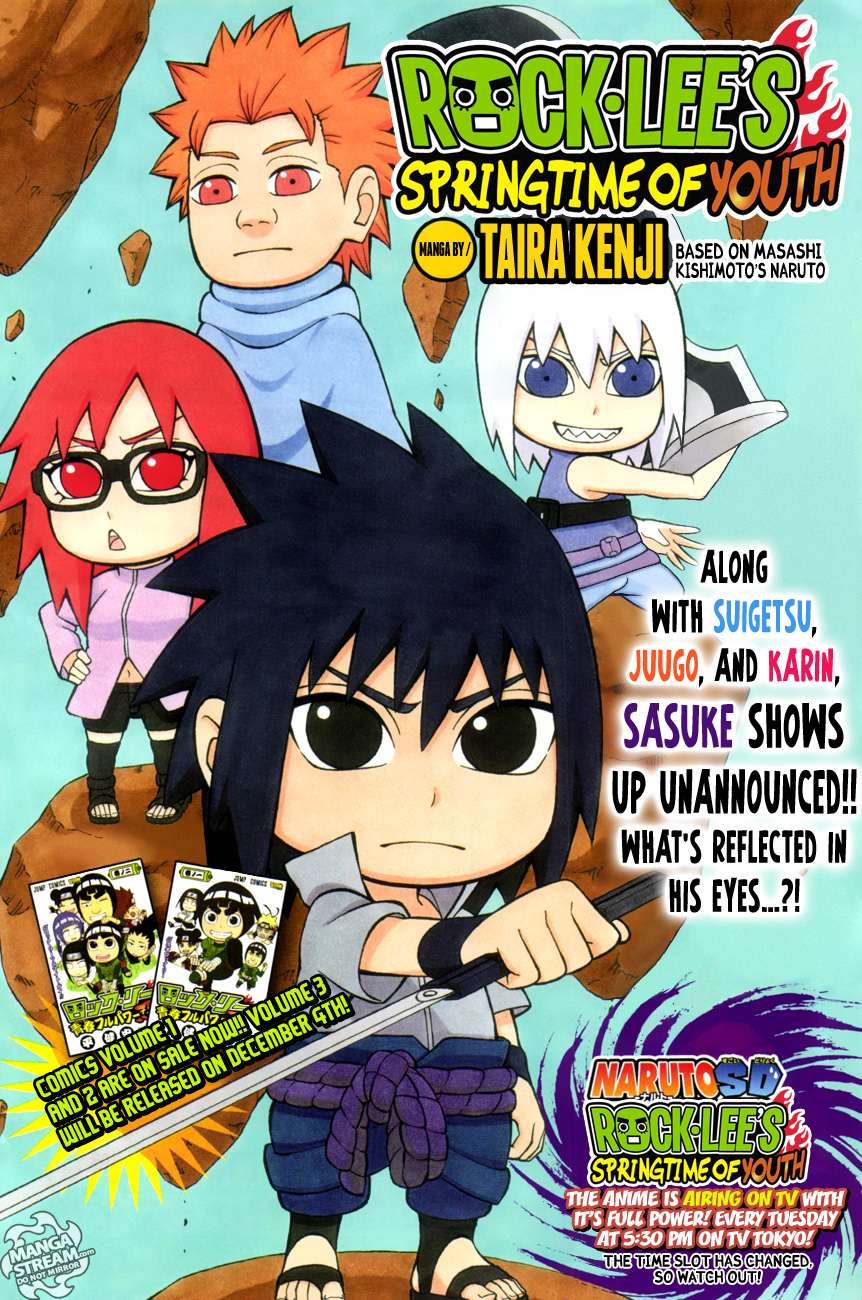 Rock Lee no Seishun Full-Power Ninden Chapter 19 page 1 - Chapter 19: Uchiha Sasuke!