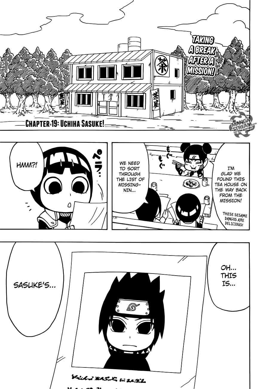 Rock Lee no Seishun Full-Power Ninden Chapter 19 page 5 - Chapter 19: Uchiha Sasuke!