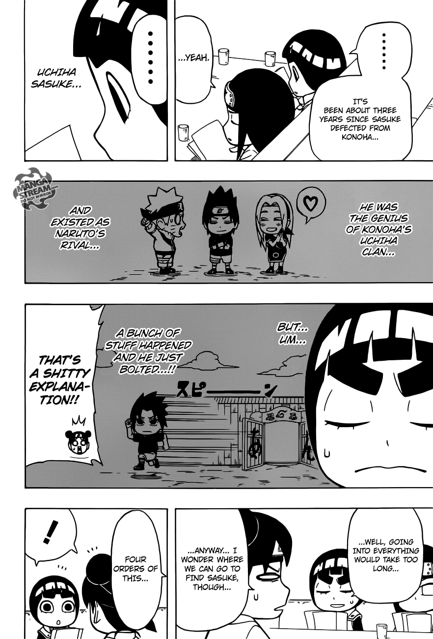 Rock Lee no Seishun Full-Power Ninden Chapter 19 page 6 - Chapter 19: Uchiha Sasuke!