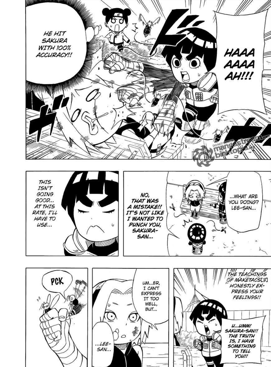 Rock Lee no Seishun Full-Power Ninden Chapter 2 page 8 - Chapter 2: The Huge Pitter-Patter Attack Plan of Love!