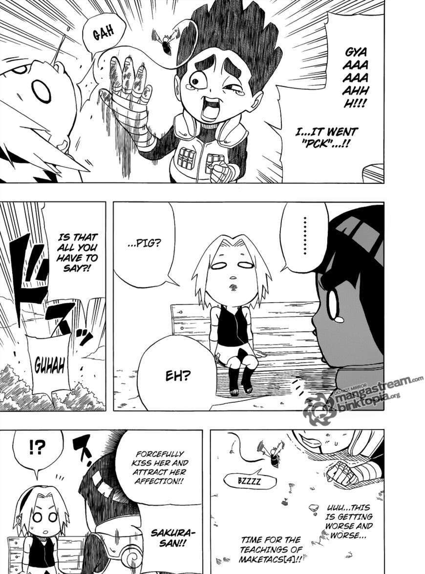 Rock Lee no Seishun Full-Power Ninden Chapter 2 page 9 - Chapter 2: The Huge Pitter-Patter Attack Plan of Love!