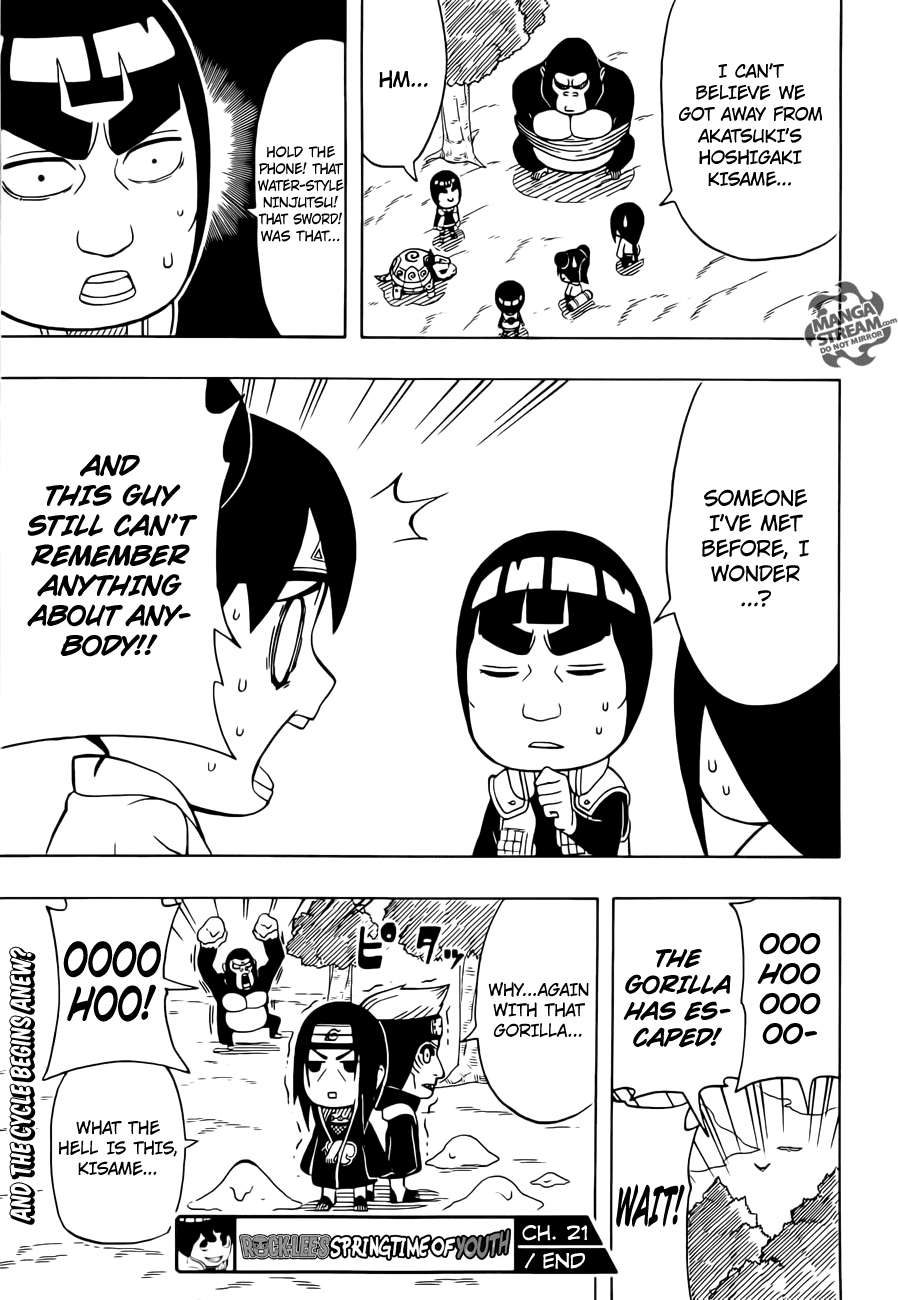 Rock Lee no Seishun Full-Power Ninden Chapter 21 page 30 - Chapter 21: Bizzare Beast Tag!