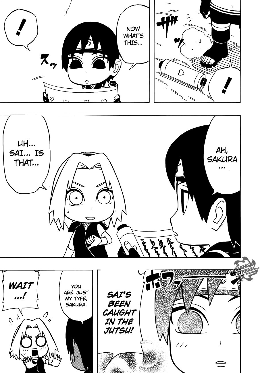 Rock Lee no Seishun Full-Power Ninden Chapter 22 page 16 - Chapter 22: Make-Out Kiss Cutesy Lovey-Dovey Cuddly Heart-Throb