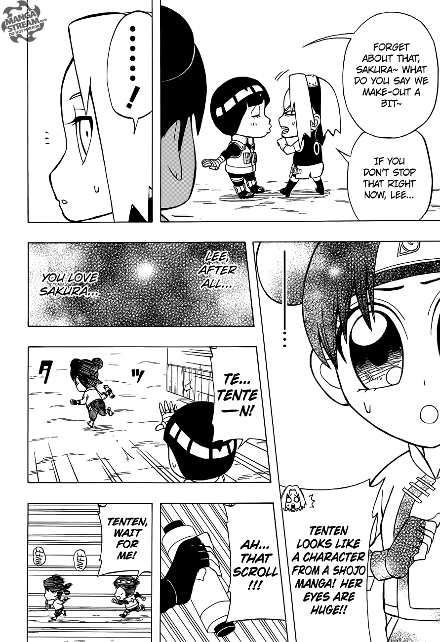 Rock Lee no Seishun Full-Power Ninden Chapter 22 page 25 - Chapter 22: Make-Out Kiss Cutesy Lovey-Dovey Cuddly Heart-Throb