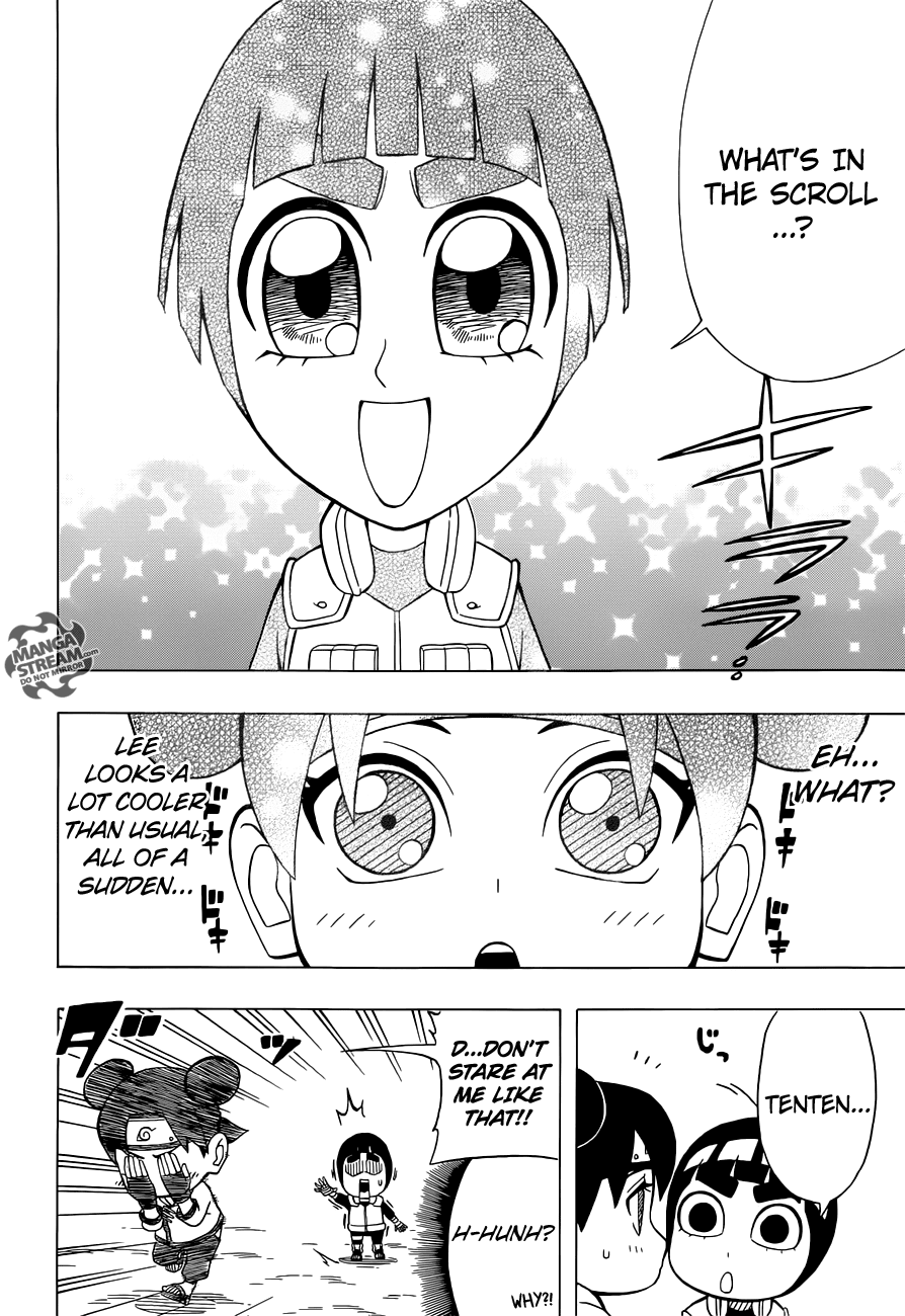 Rock Lee no Seishun Full-Power Ninden Chapter 22 page 5 - Chapter 22: Make-Out Kiss Cutesy Lovey-Dovey Cuddly Heart-Throb