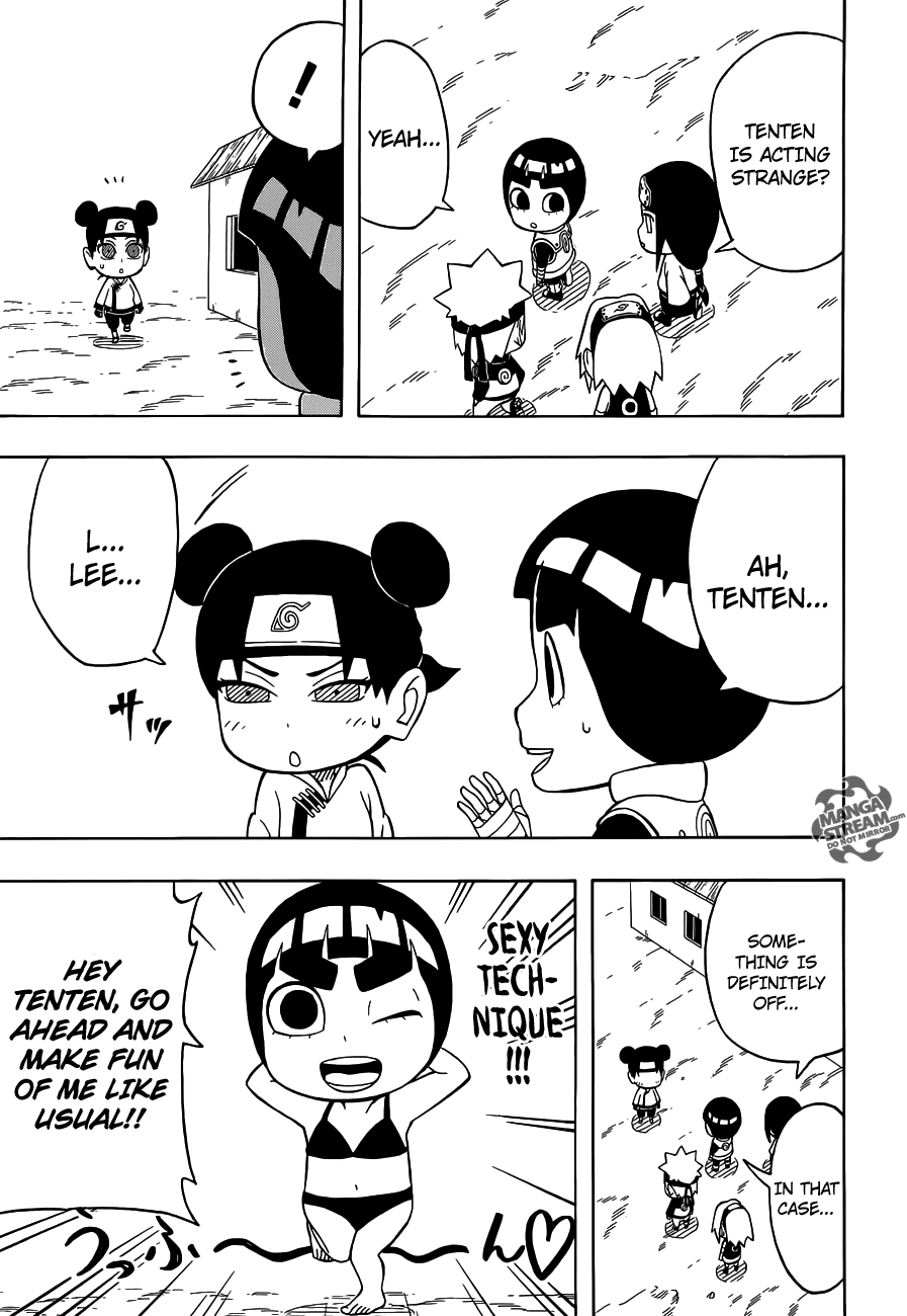 Rock Lee no Seishun Full-Power Ninden Chapter 22 page 8 - Chapter 22: Make-Out Kiss Cutesy Lovey-Dovey Cuddly Heart-Throb