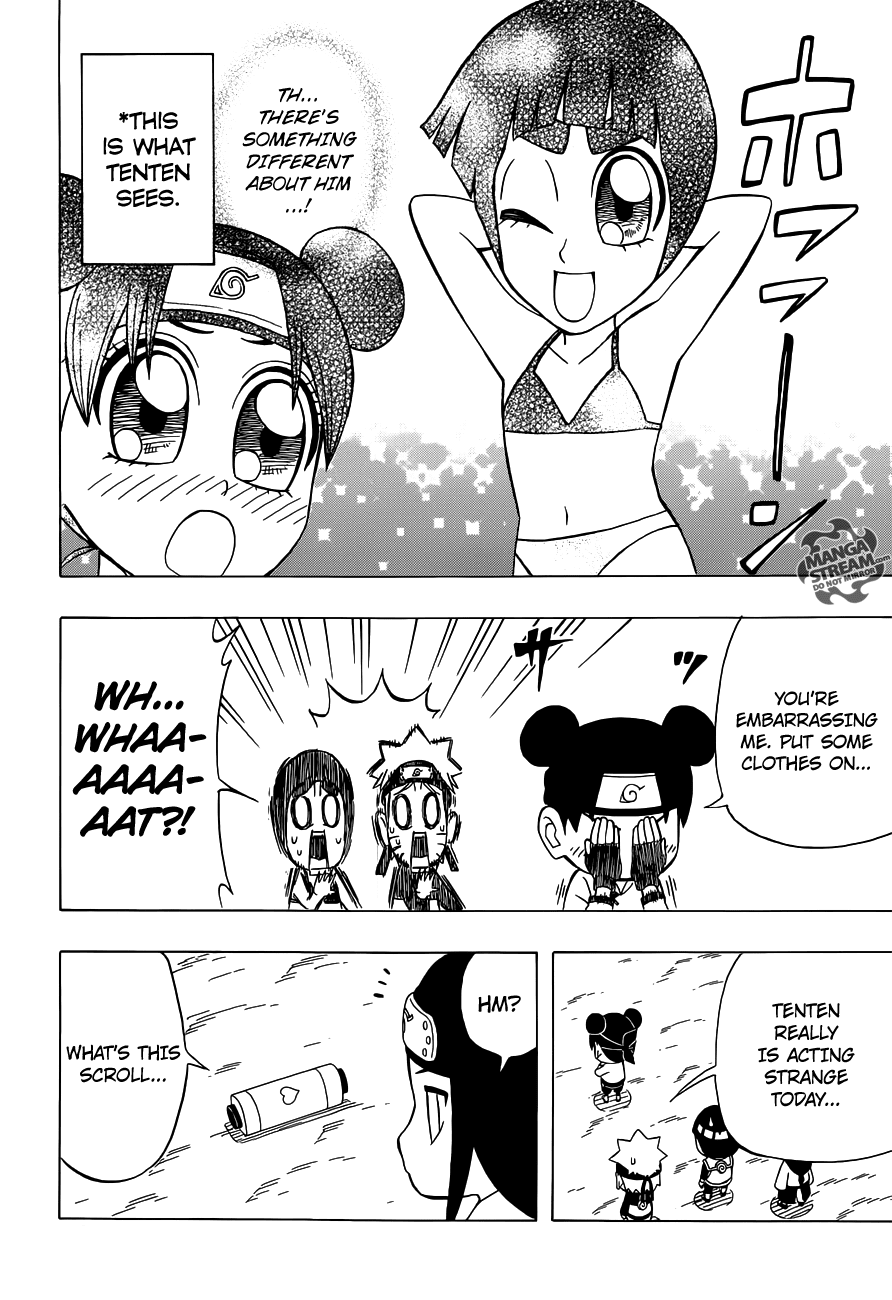 Rock Lee no Seishun Full-Power Ninden Chapter 22 page 9 - Chapter 22: Make-Out Kiss Cutesy Lovey-Dovey Cuddly Heart-Throb