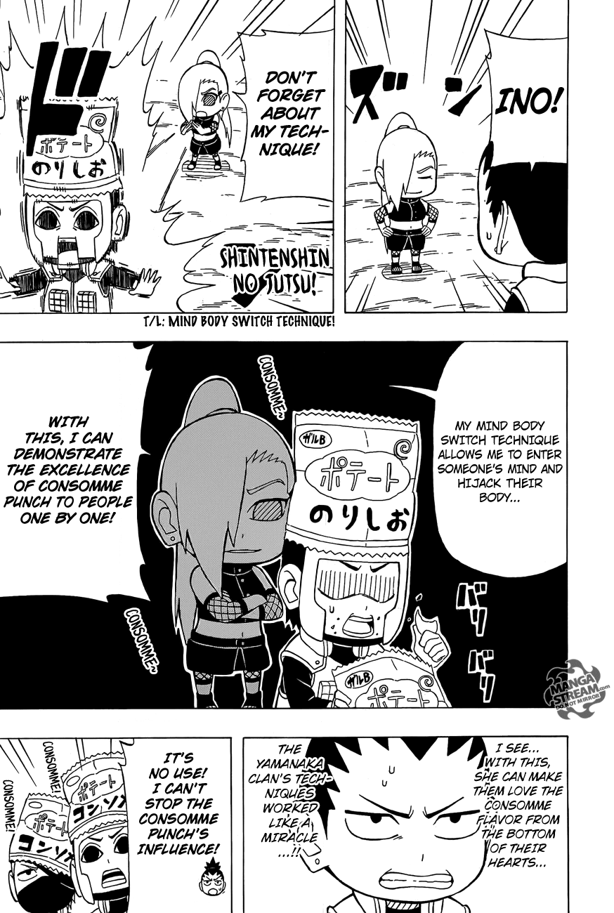 Rock Lee no Seishun Full-Power Ninden Chapter 23 page 16 - Chapter 23: Disbanding?! Ino-Shika-Cho?!