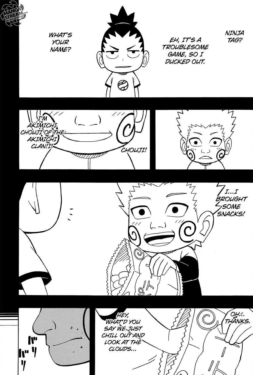 Rock Lee no Seishun Full-Power Ninden Chapter 23 page 19 - Chapter 23: Disbanding?! Ino-Shika-Cho?!