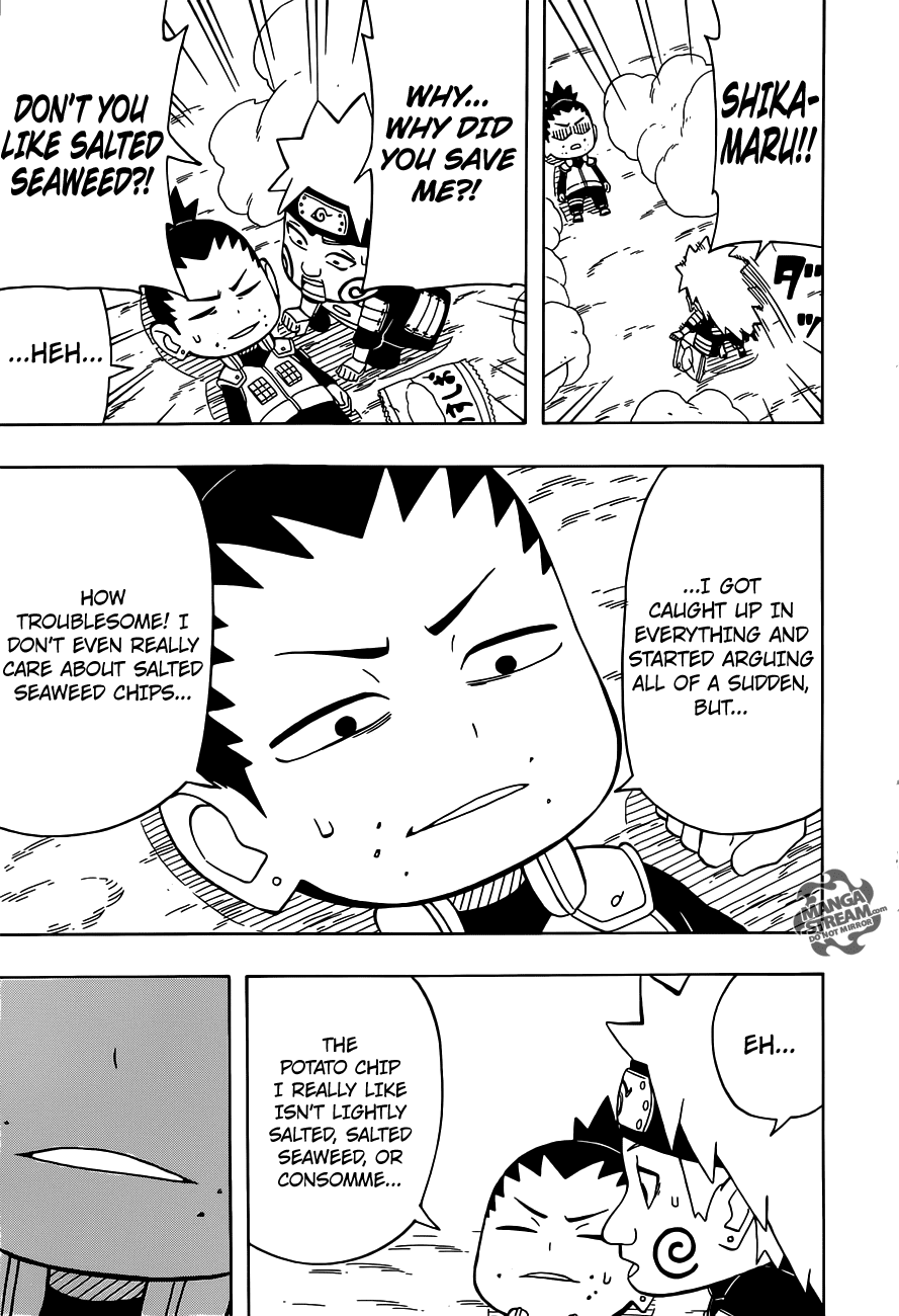 Rock Lee no Seishun Full-Power Ninden Chapter 23 page 22 - Chapter 23: Disbanding?! Ino-Shika-Cho?!