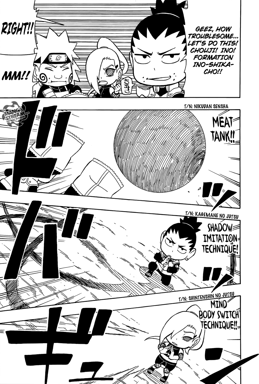 Rock Lee no Seishun Full-Power Ninden Chapter 23 page 26 - Chapter 23: Disbanding?! Ino-Shika-Cho?!
