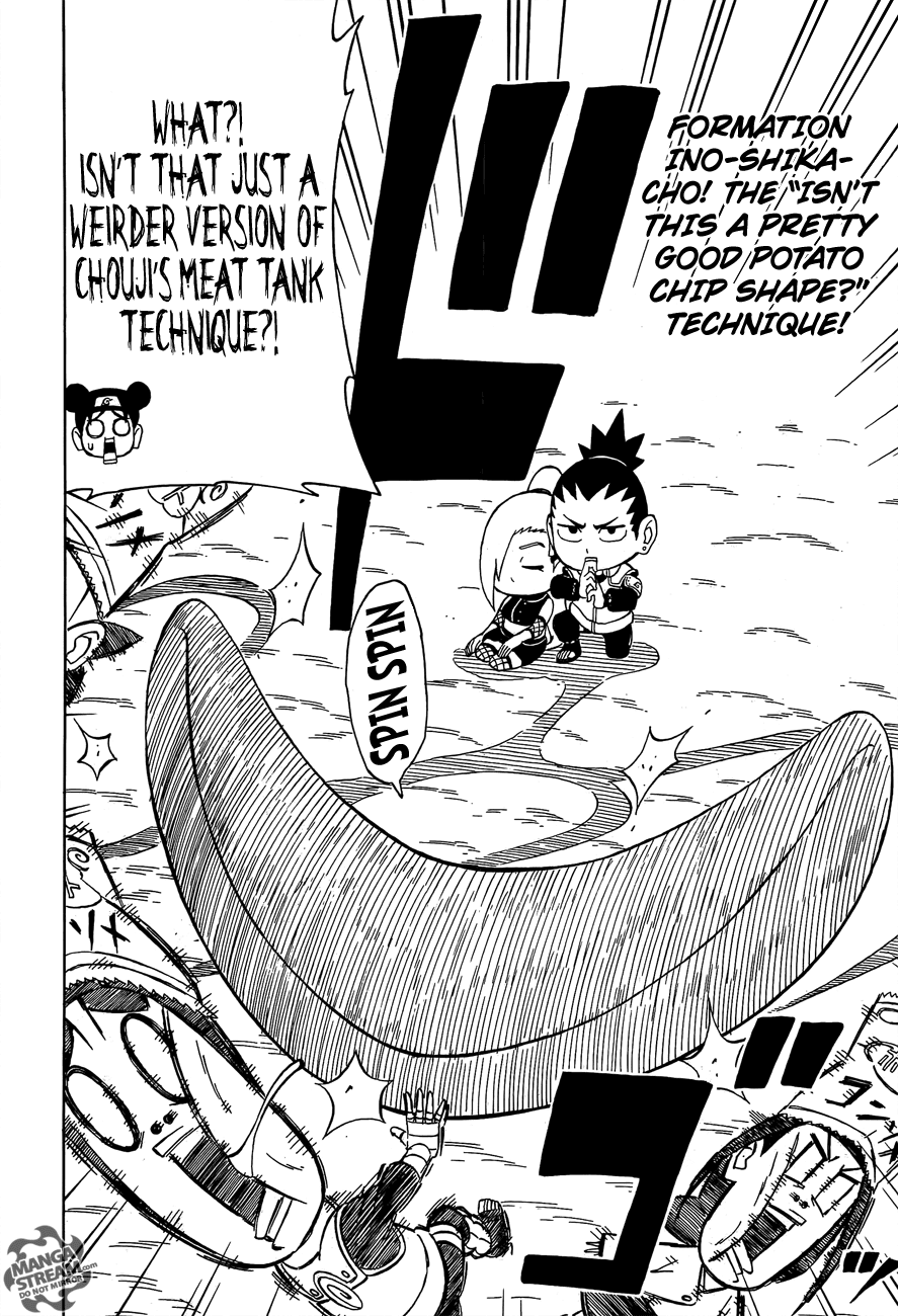 Rock Lee no Seishun Full-Power Ninden Chapter 23 page 27 - Chapter 23: Disbanding?! Ino-Shika-Cho?!