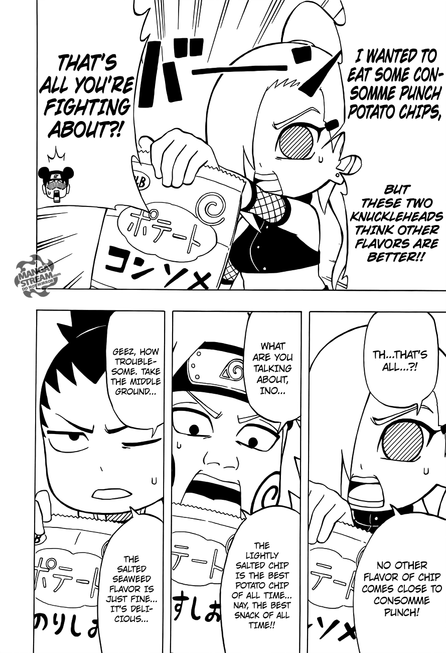 Rock Lee no Seishun Full-Power Ninden Chapter 23 page 5 - Chapter 23: Disbanding?! Ino-Shika-Cho?!