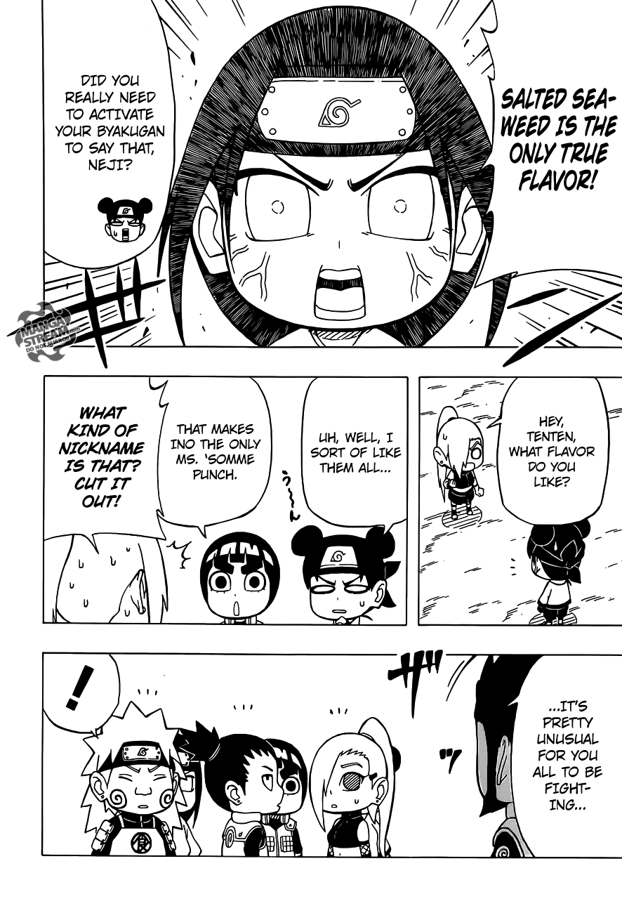 Rock Lee no Seishun Full-Power Ninden Chapter 23 page 7 - Chapter 23: Disbanding?! Ino-Shika-Cho?!