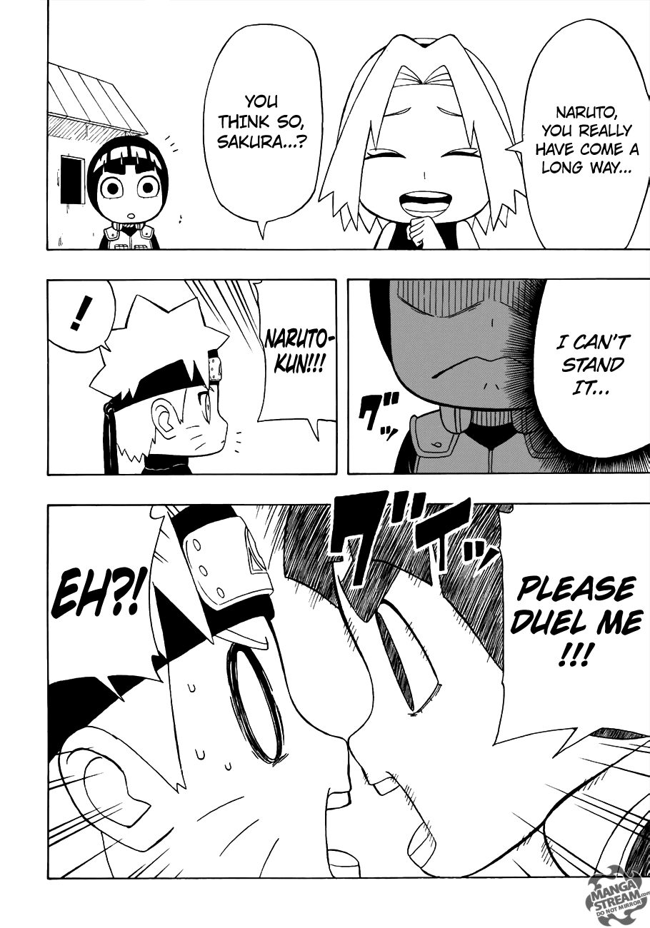 Rock Lee no Seishun Full-Power Ninden Chapter 24 page 10 - Chapter 24: Rock Lee Versus Uzumaki Naruto