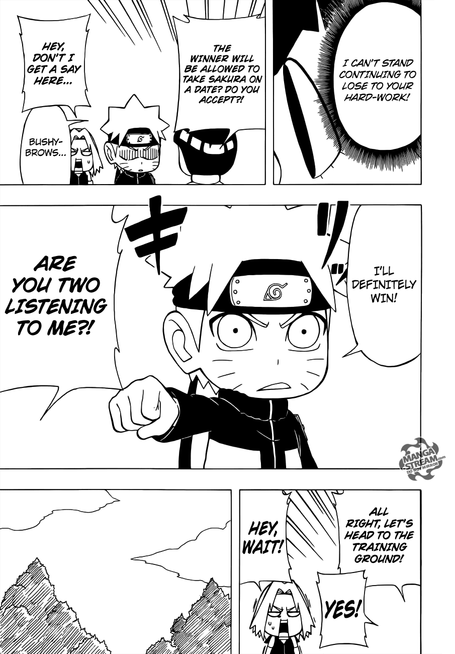 Rock Lee no Seishun Full-Power Ninden Chapter 24 page 11 - Chapter 24: Rock Lee Versus Uzumaki Naruto