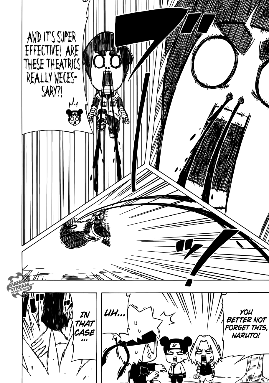 Rock Lee no Seishun Full-Power Ninden Chapter 24 page 14 - Chapter 24: Rock Lee Versus Uzumaki Naruto
