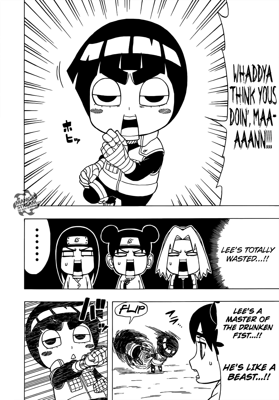 Rock Lee no Seishun Full-Power Ninden Chapter 24 page 18 - Chapter 24: Rock Lee Versus Uzumaki Naruto