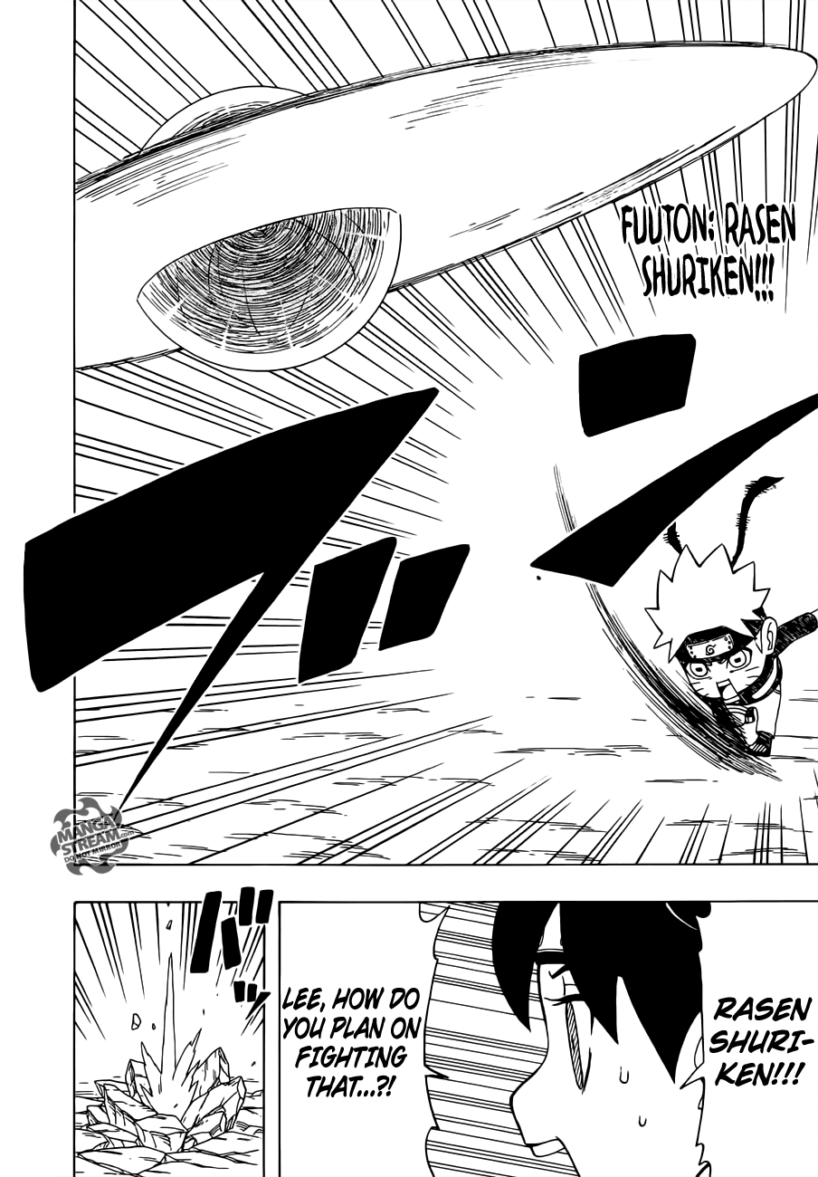 Rock Lee no Seishun Full-Power Ninden Chapter 24 page 22 - Chapter 24: Rock Lee Versus Uzumaki Naruto