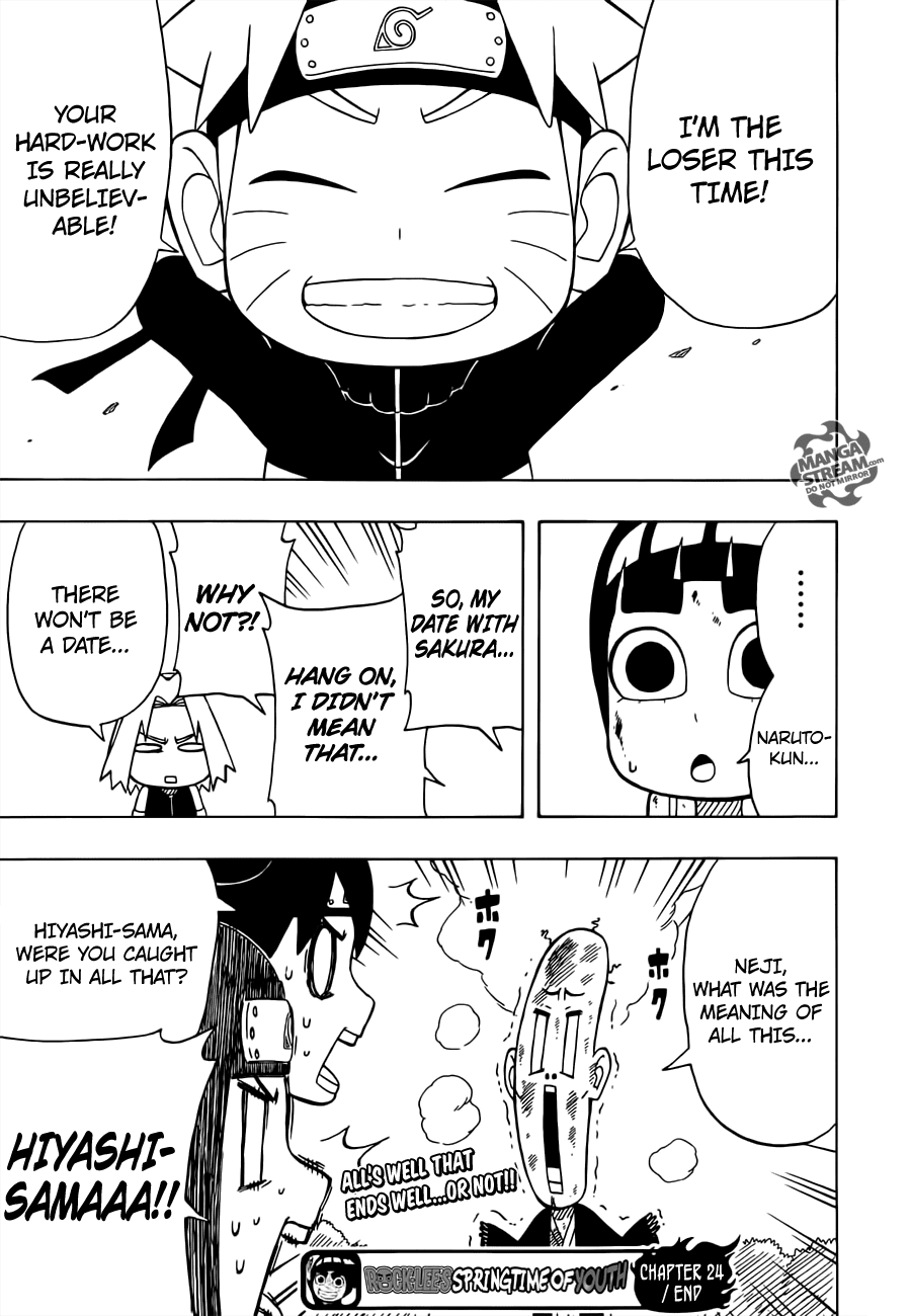Rock Lee no Seishun Full-Power Ninden Chapter 24 page 27 - Chapter 24: Rock Lee Versus Uzumaki Naruto
