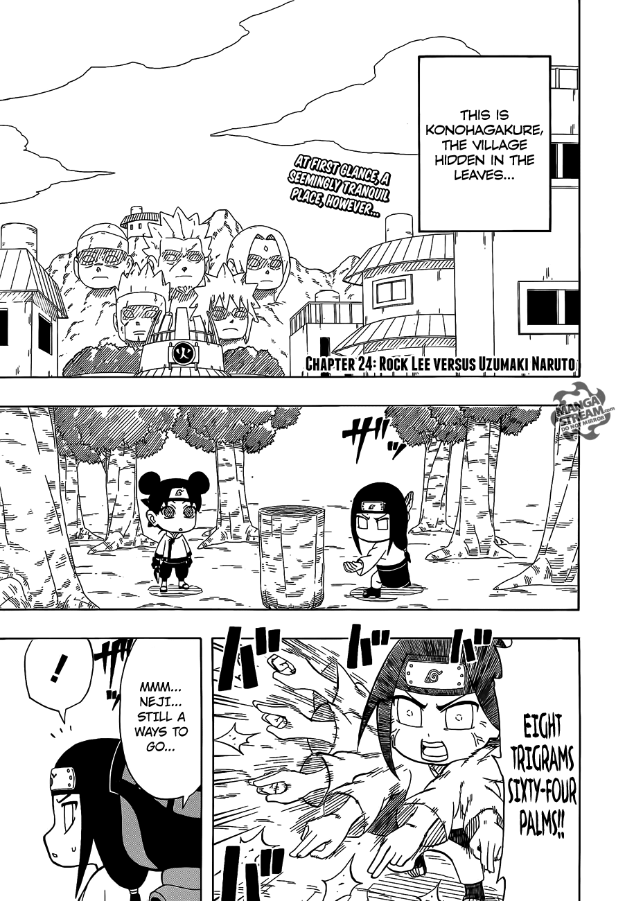 Rock Lee no Seishun Full-Power Ninden Chapter 24 page 3 - Chapter 24: Rock Lee Versus Uzumaki Naruto