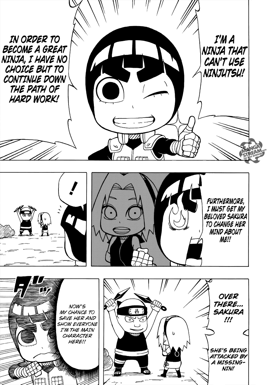 Rock Lee no Seishun Full-Power Ninden Chapter 24 page 5 - Chapter 24: Rock Lee Versus Uzumaki Naruto